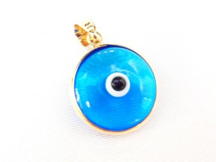 Eye gold pendant