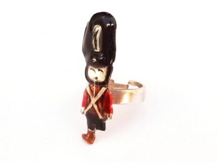 Toy soldier silver ring