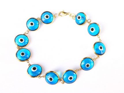 Eye 14 c gold bracelet