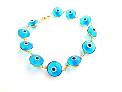 Eye 14 c gold bracelet