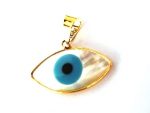 Eye shape gold pendant C