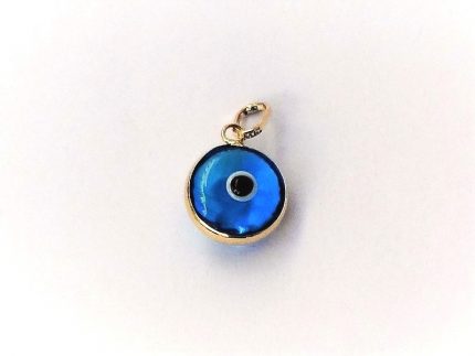 Eye 14 C gold pendant