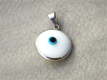 Eye white gold 14C pendant