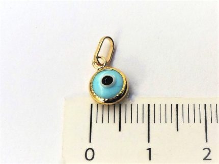 Eye 14 carats gold pendant