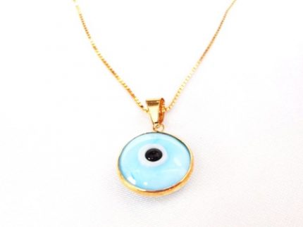 Eye gold necklace